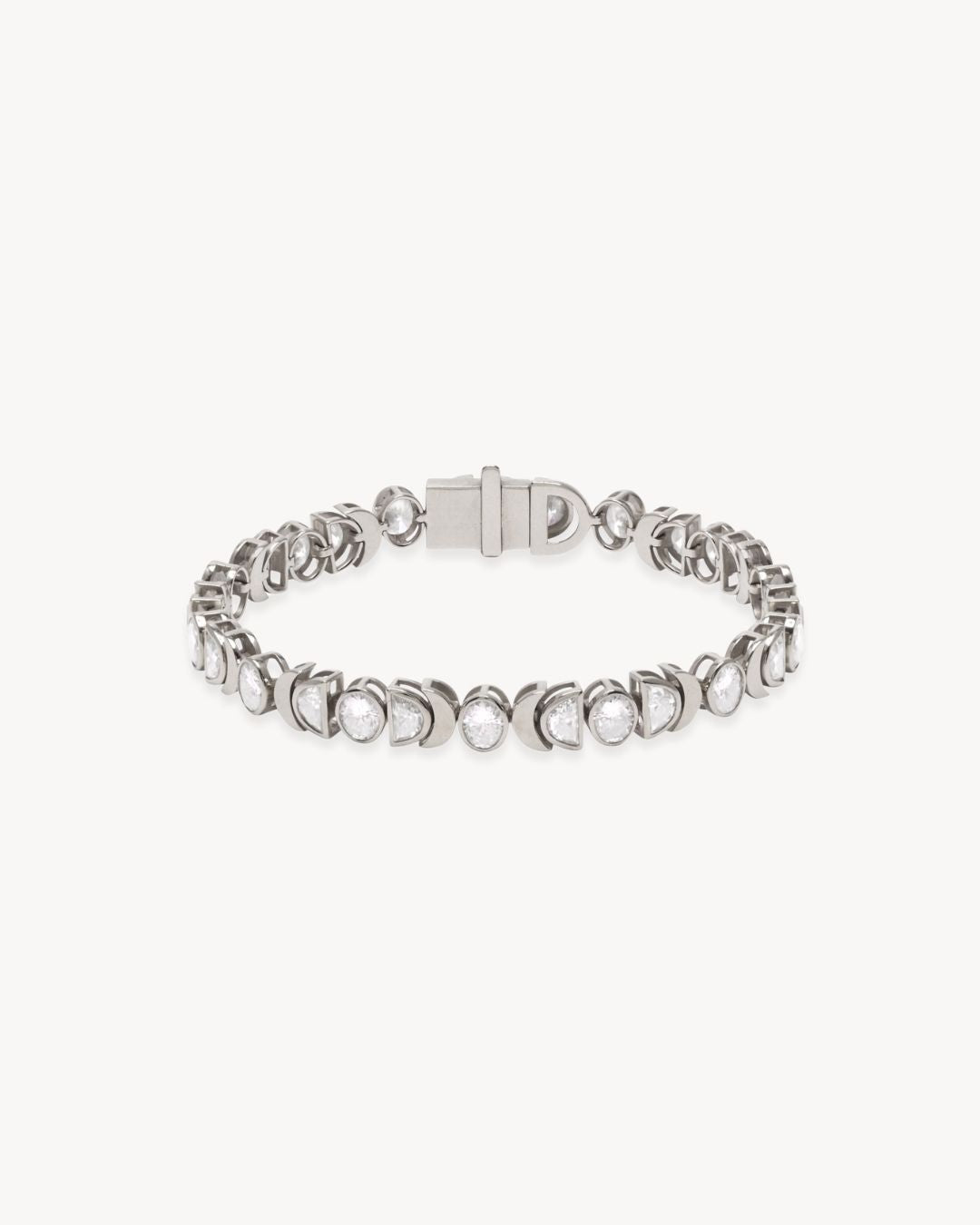 Rhiannon Moon Phase Bracelet in White Gold - Antonia Y. Jewelry