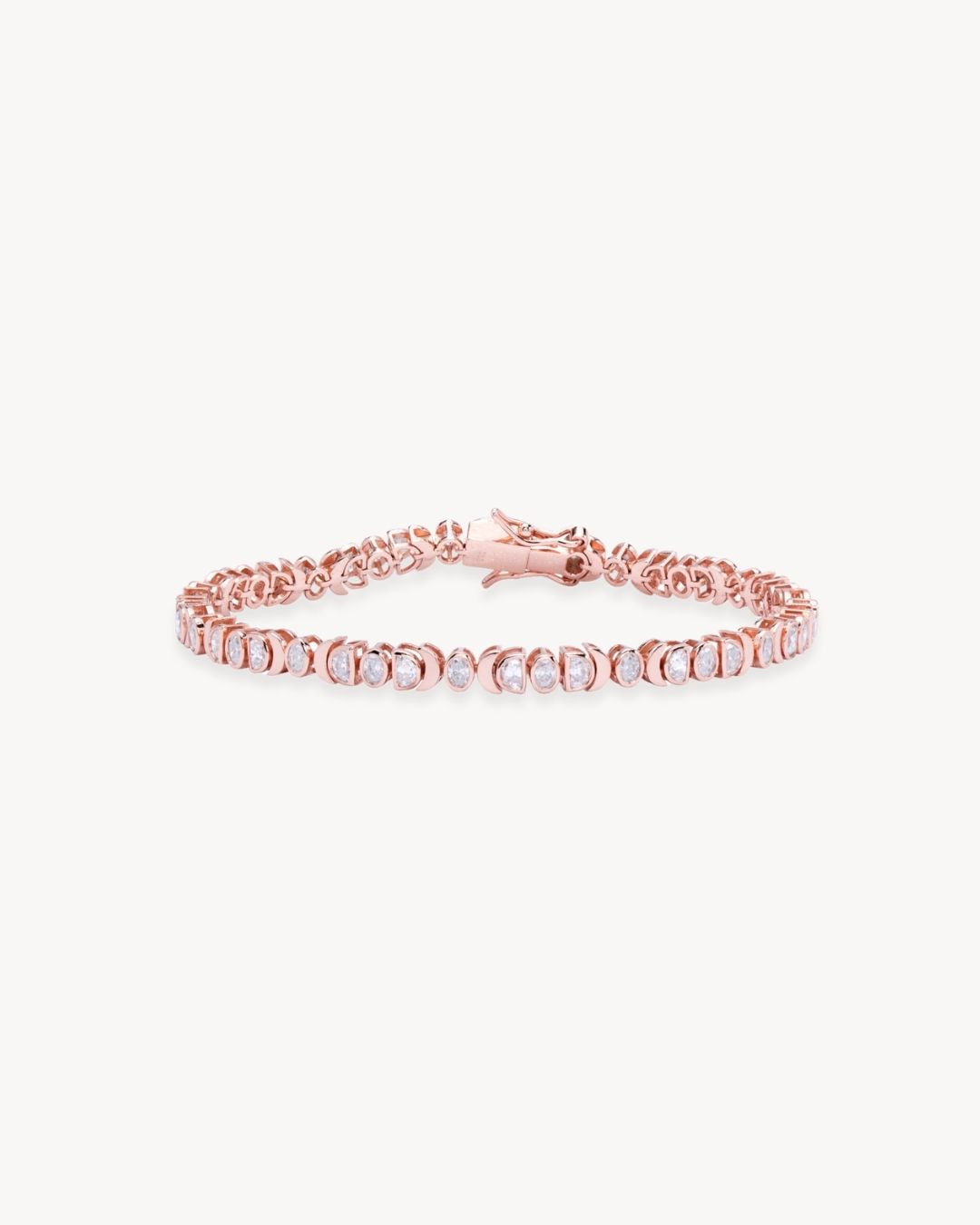 Rhiannon Moon Phase Petite Bracelet in Rose Gold - Antonia Y. Jewelry