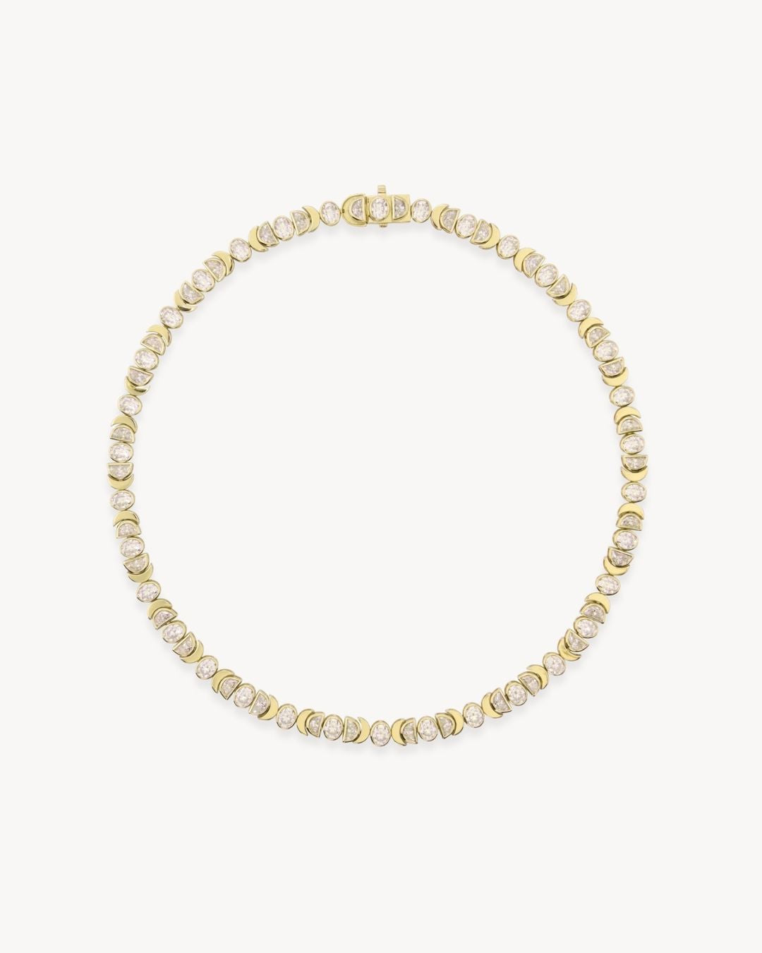 Rhiannon Moon Phase Necklace in Gold - Antonia Y. Jewelry