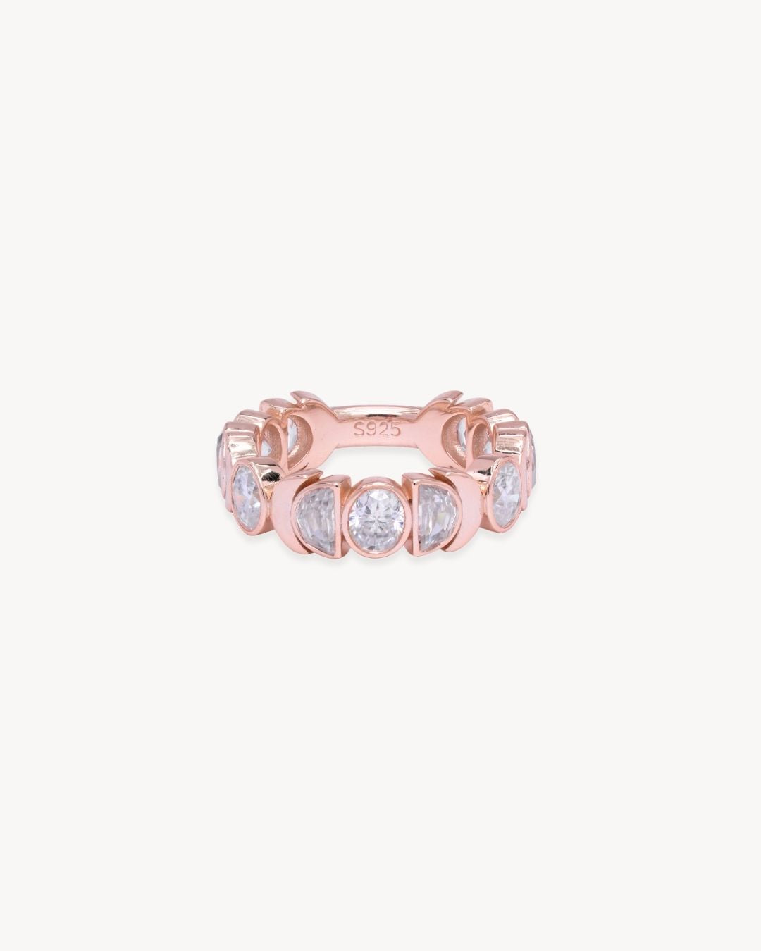 Rhiannon Moon Phase Ring in Rose Gold - Antonia Y. Jewelry