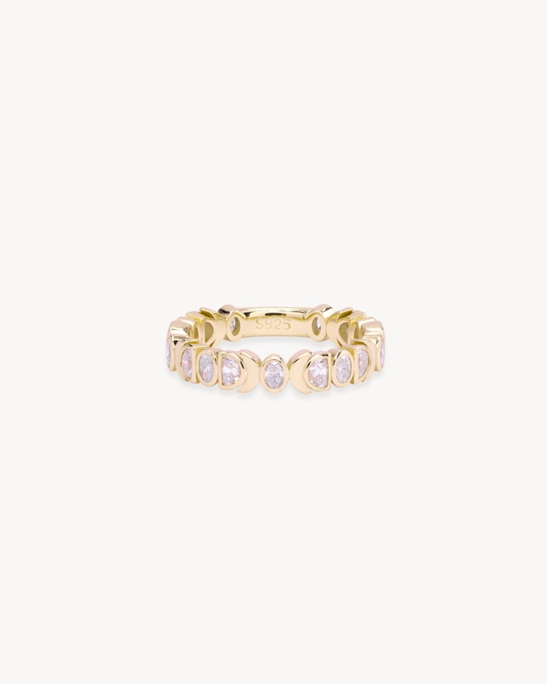 Rhiannon Moon Phase Petite Ring in Gold - Antonia Y. Jewelry