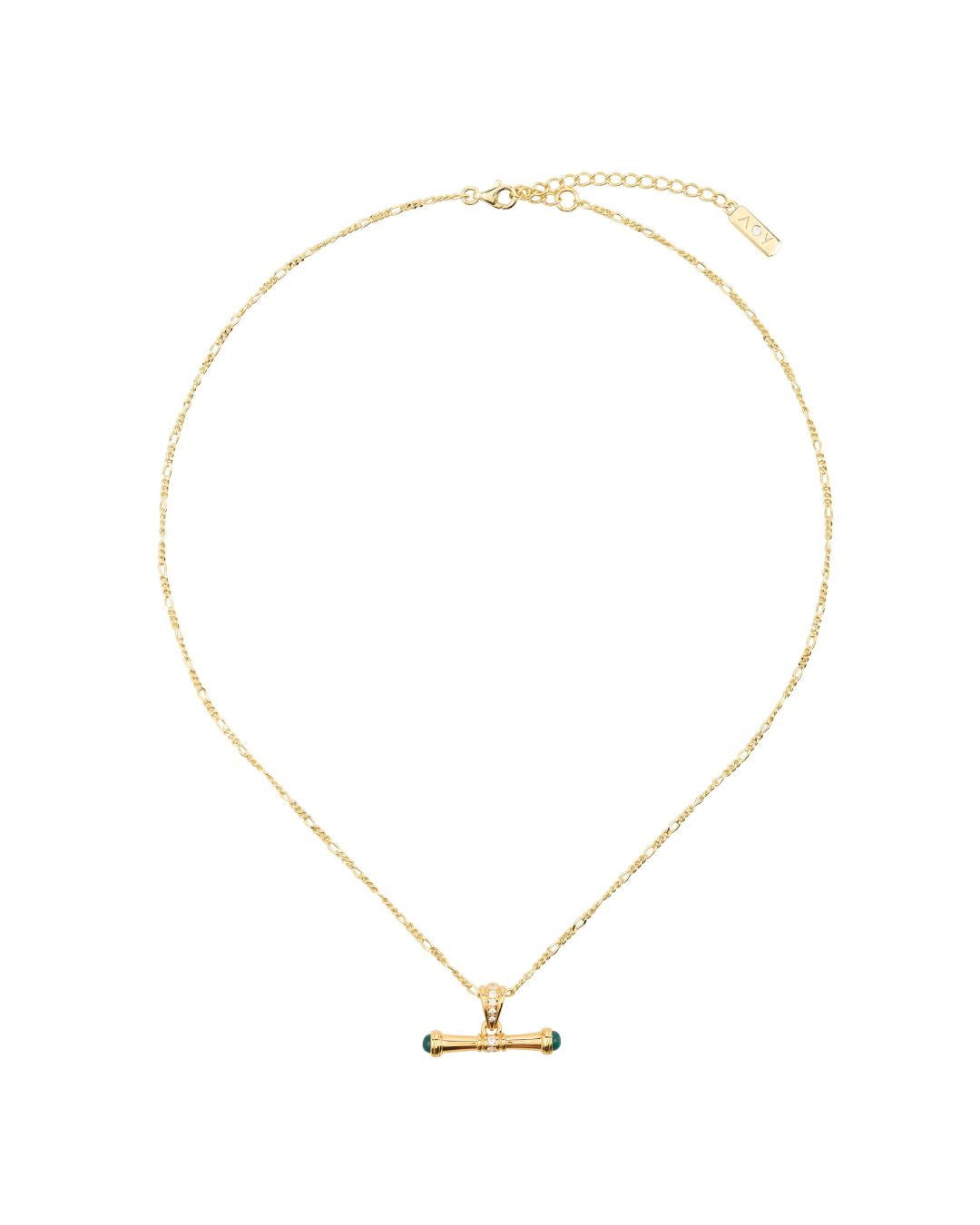 Lenora Green Agate Necklace - Antonia Y. Jewelry
