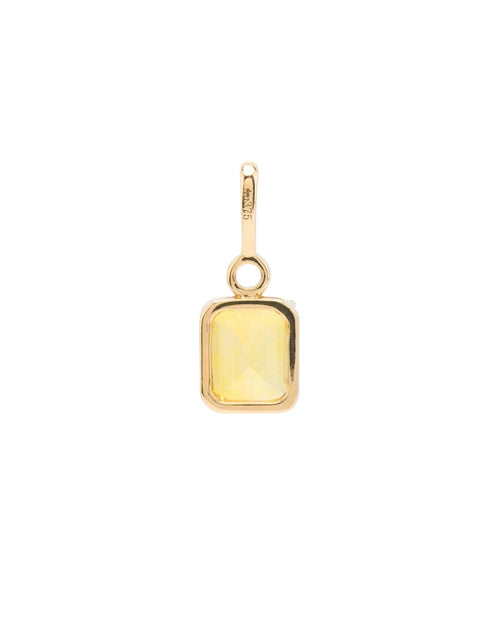 Square Opal Pendant in 9K Gold