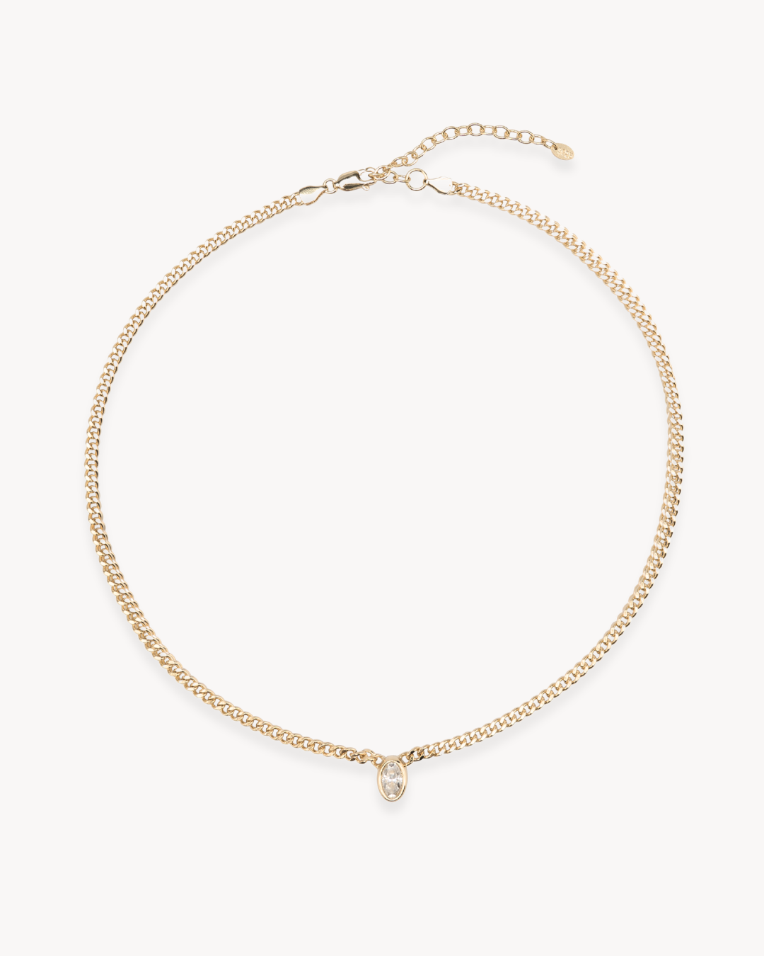 Tahlia Lab-Grown Diamond Chain Necklace in 18K Gold - Antonia Y. Jewelry