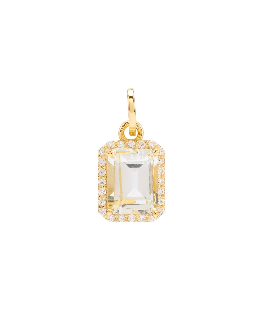 Suri Gemstone Pendant in White Topaz - Antonia Y. Jewelry