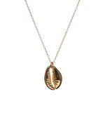 Corlie Matte Gold Shell Necklace - Antonia Y. Jewelry