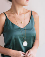 Corlie Matte Gold Shell Necklace - Antonia Y. Jewelry